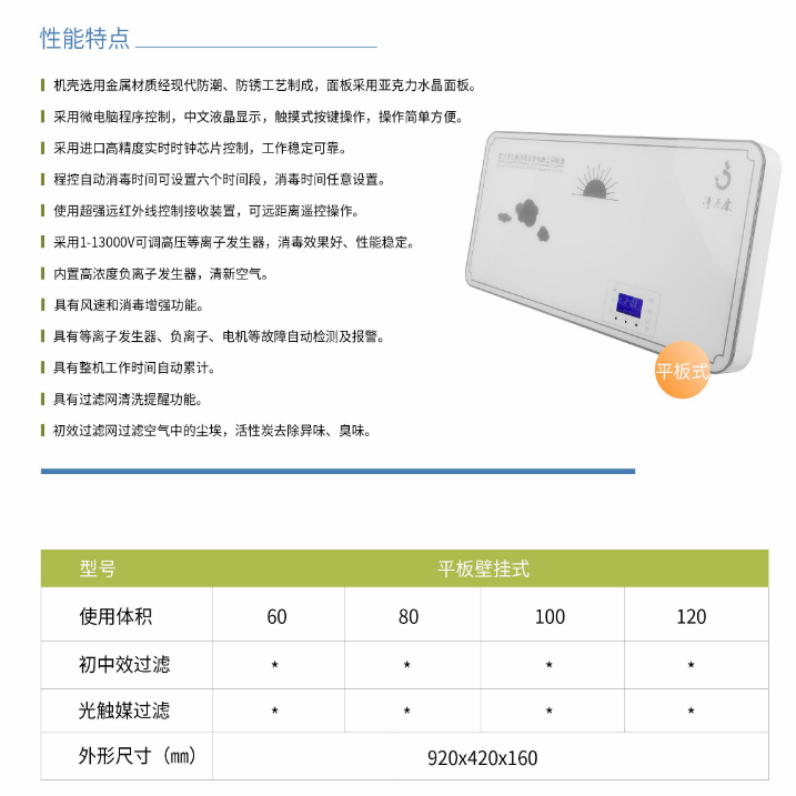 凈為康JWKJH款式A（100?）平板壁掛，等離子空氣消毒機(jī)1.png